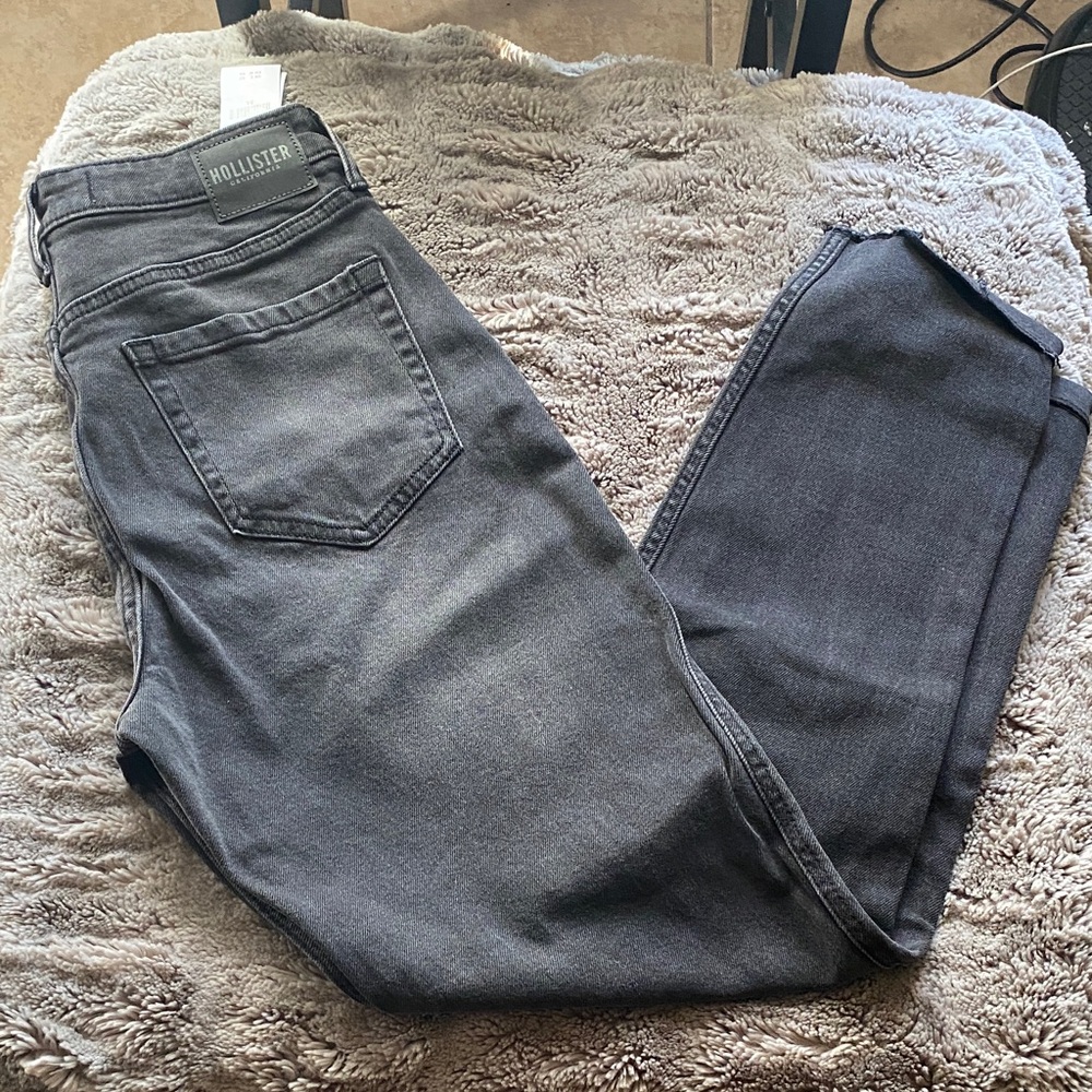 Hollister Women's Dark Gray Skinny Jeans